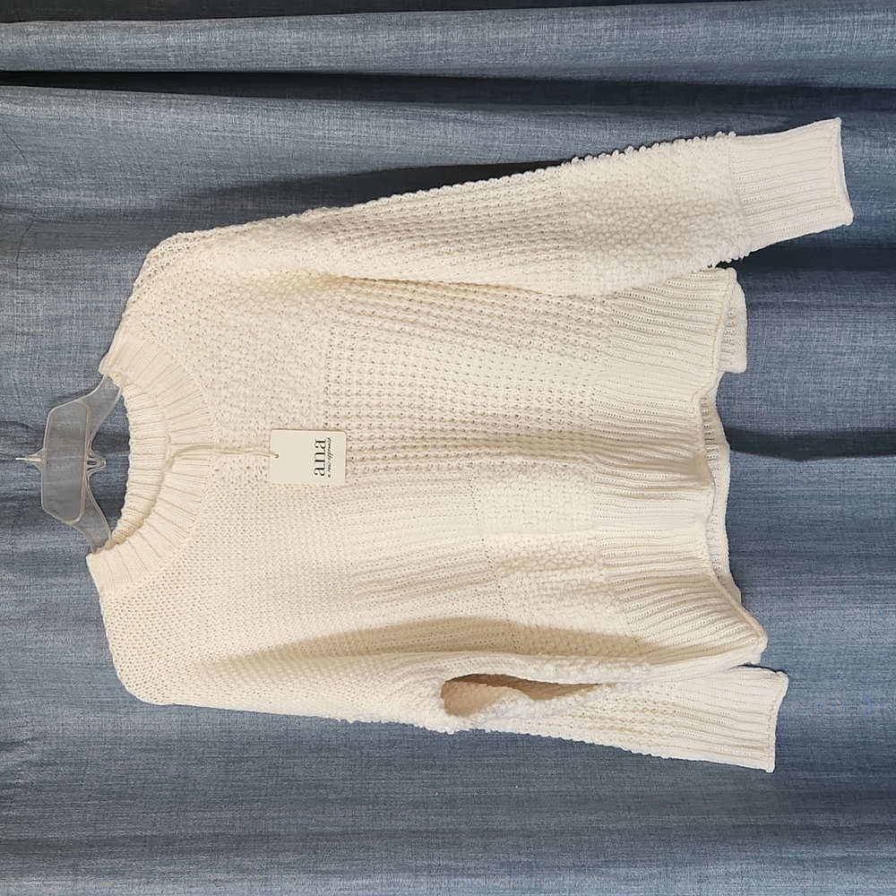 a.n.a Womens Crew Neck Long Sleeve Pullover Sweater